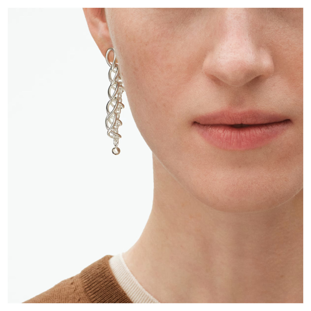 Georg Jensen Weft Earrings, Sterling Silver