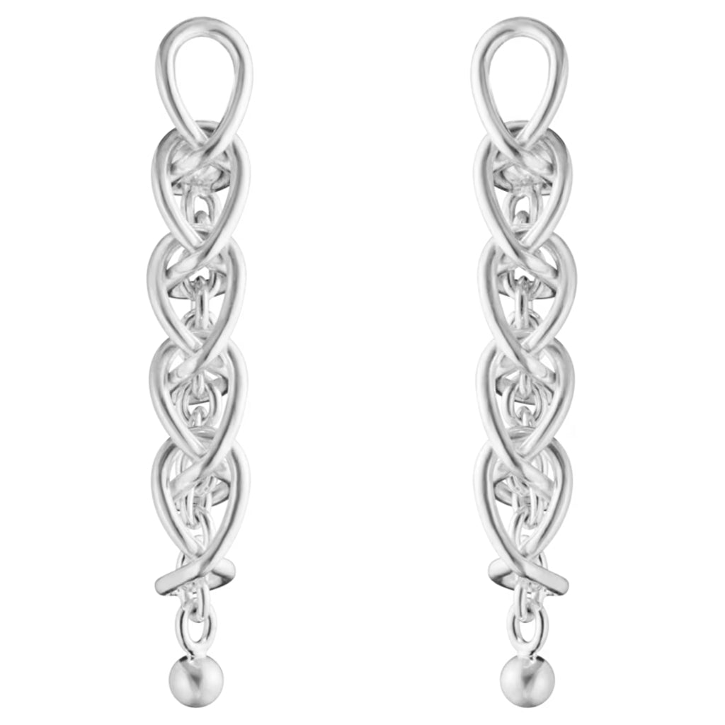 Georg Jensen Weft Earrings, Sterling Silver