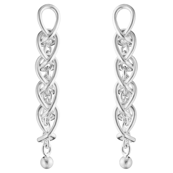 Georg Jensen Weft Earrings, Sterling Silver