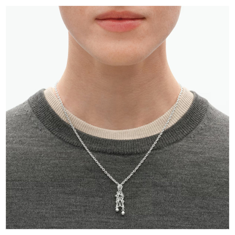 Georg Jensen Weft Medium Pendant, Sterling Silver