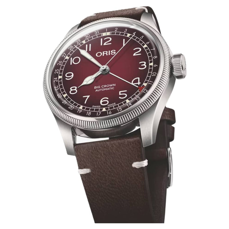 Oris Big Crown Pointer Date X Cervo Volante Burgundy Dial 40mm Watch