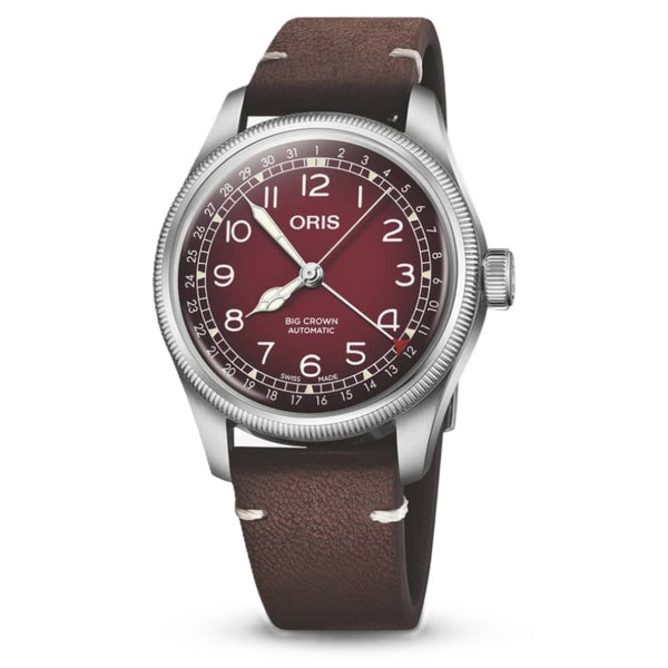 Oris Big Crown Pointer Date X Cervo Volante Burgundy Dial 40mm Watch