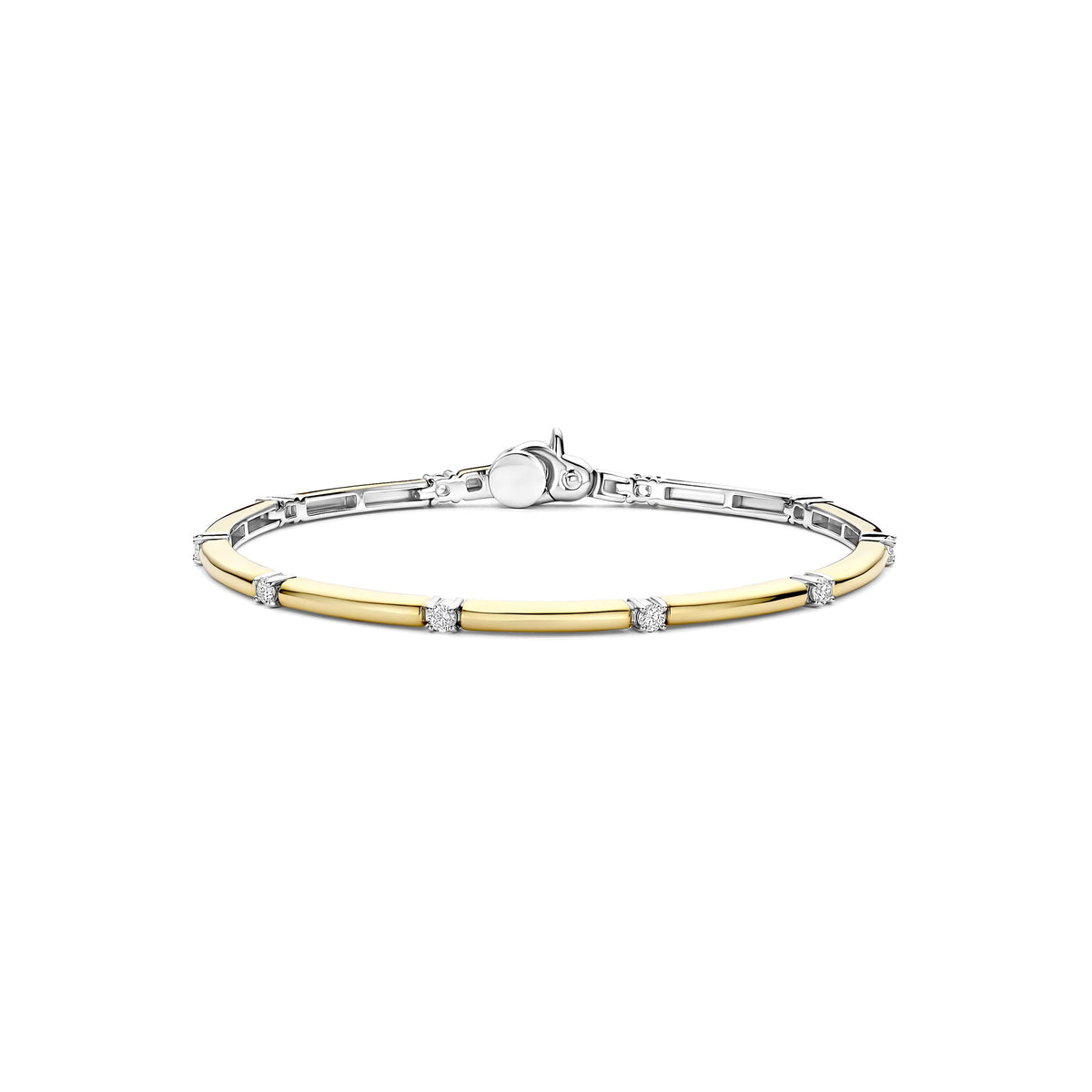 Ti Sento Classic Rectangular Zirconia Bangle