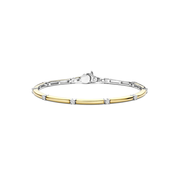Ti Sento Classic Rectangular Zirconia Bangle