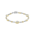 Ti Sento Oval Zirconia Bracelet