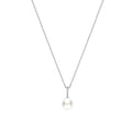 Ti Sento Icon Pearl Necklace Silver