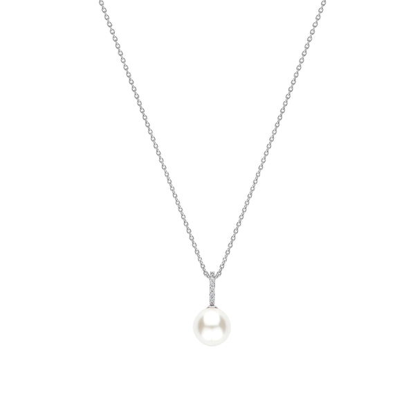 Ti Sento Icon Pearl Necklace Silver