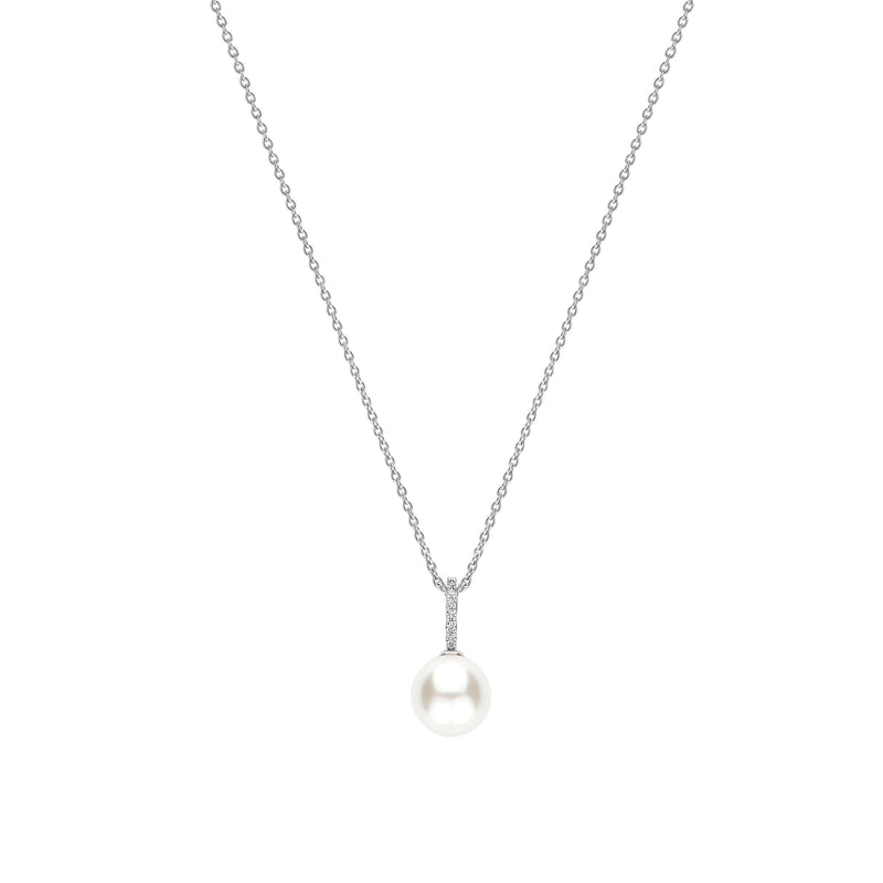 Ti Sento Icon Pearl Necklace Silver