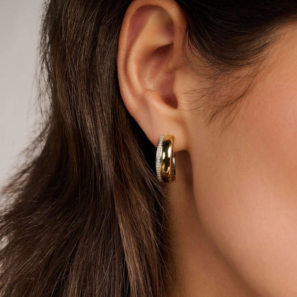 Ti Sento Bold Zirconia Hoops