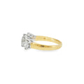 Round Brilliant Cut 2.08ct Four Stone Diamond, 18ct Yellow & White Ring