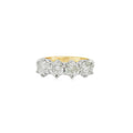 Round Brilliant Cut 2.08ct Four Stone Diamond, 18ct Yellow & White Ring