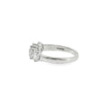 Round Brilliant Cut 1.20ct Five Stone Diamond, Platinum Ring