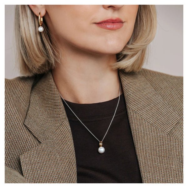Ti Sento Necklace with Pearl pendant 10mm