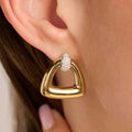 Ti Sento Vintage Open Triangle Earrings
