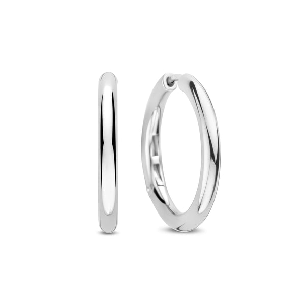 Ti Sento Classic Silver Oversized Hoops 25mm