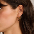 Ti Sento Classic Gold Vermeil Oversized Hoops 25mm