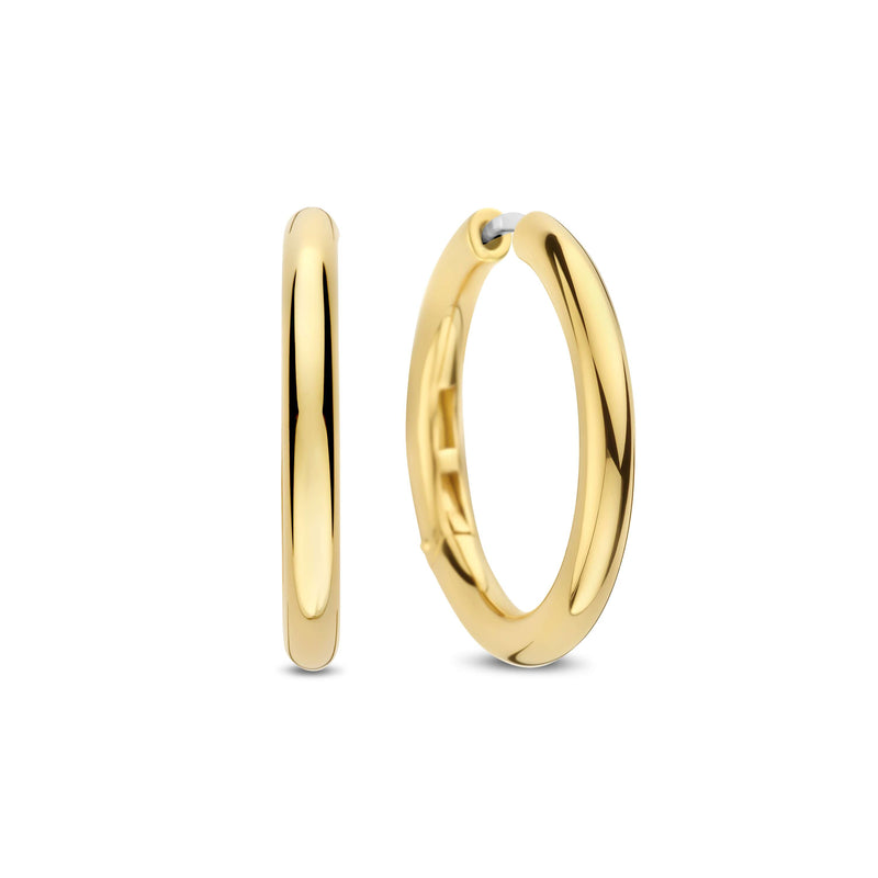 Ti Sento Classic Gold Vermeil Oversized Hoops 25mm
