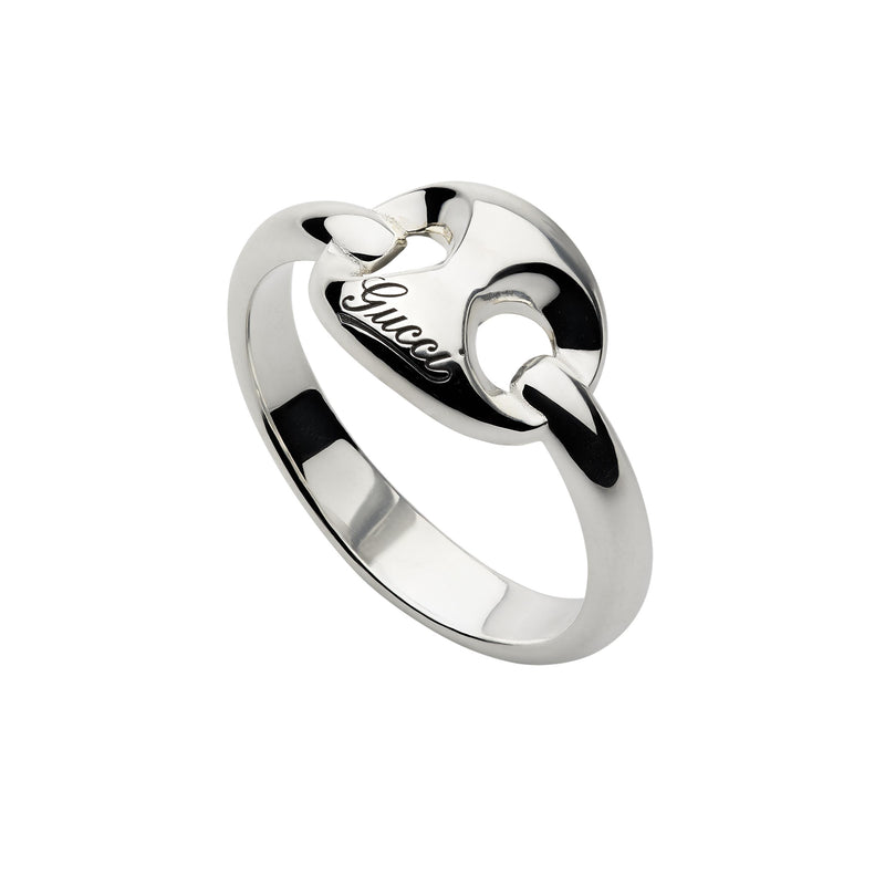 Gucci Marina Chain Ring, Sterling Silver