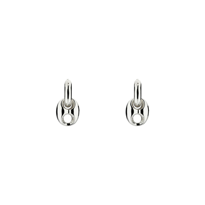 Gucci Marina Chain Hoop Sterling Silver Earrings