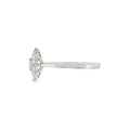 Diamond Round Brilliant Cut 1.04ct, Platinum Flower Cluster Ring