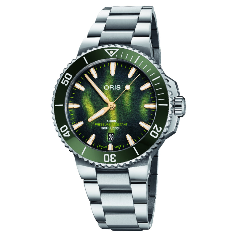 Oris Aquis Date Kelp Forest Limited Edition 41.5mm Watch