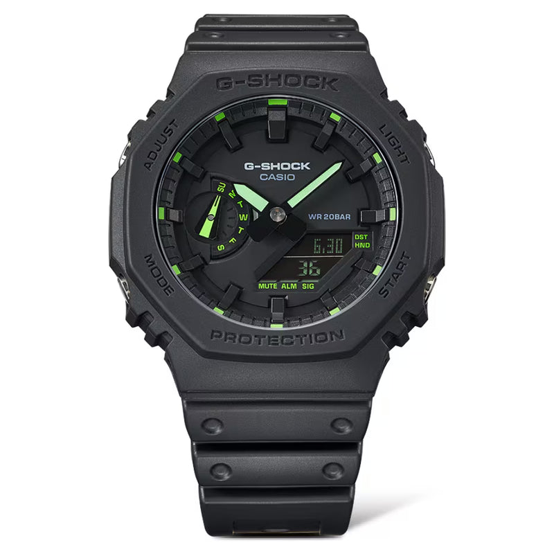 G-SHOCK Bluetooth® Solar 2100 Series Black & Green GA-B2100-1A3ER