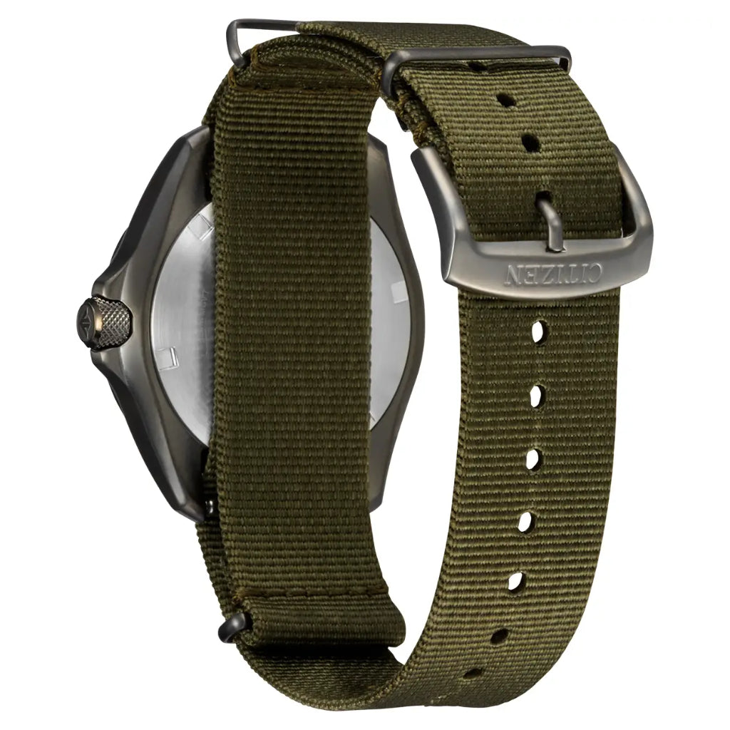 Citizen Promaster Land GMT, 39mm Green Dial Watch BJ7155-05X