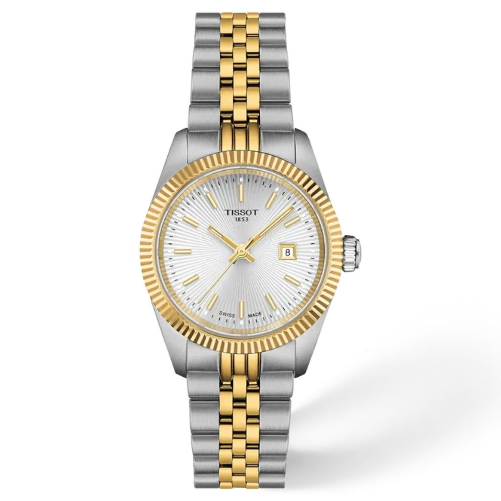 Tissot Ballade Two Tone Silver Dial 30mm Watch T1560102203100
