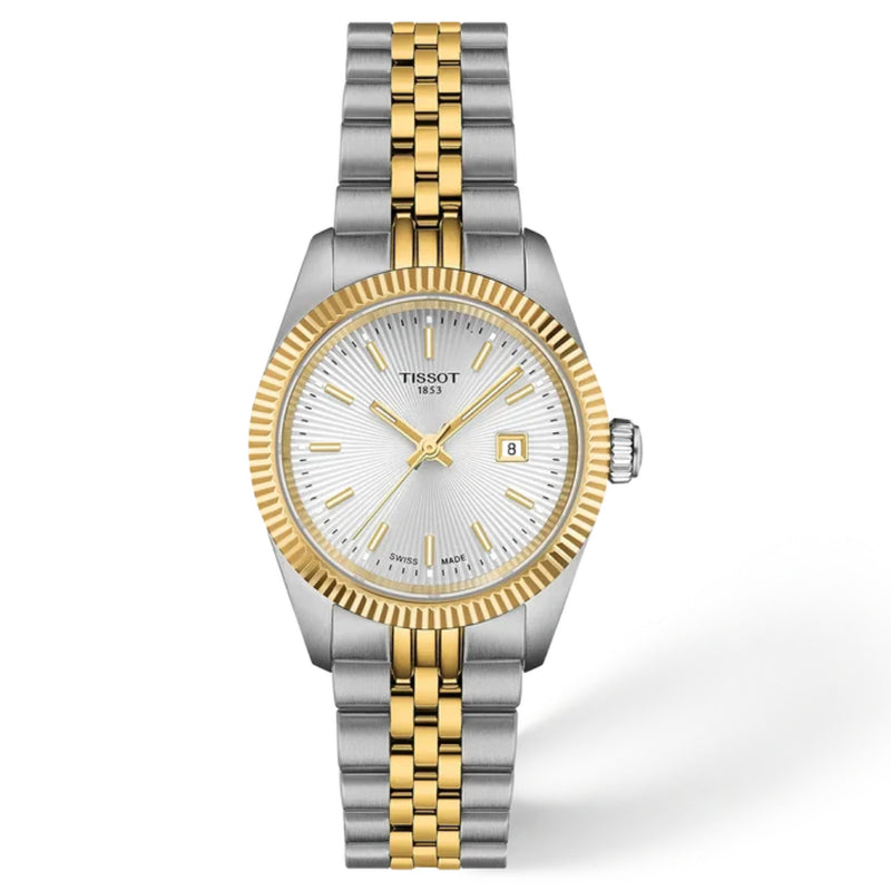 Tissot Ballade Two Tone Silver Dial 30mm Watch T1560102203100