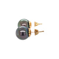 Dark Pearl 11mm 9ct Earrings