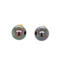 Dark Pearl 11mm 9ct Earrings
