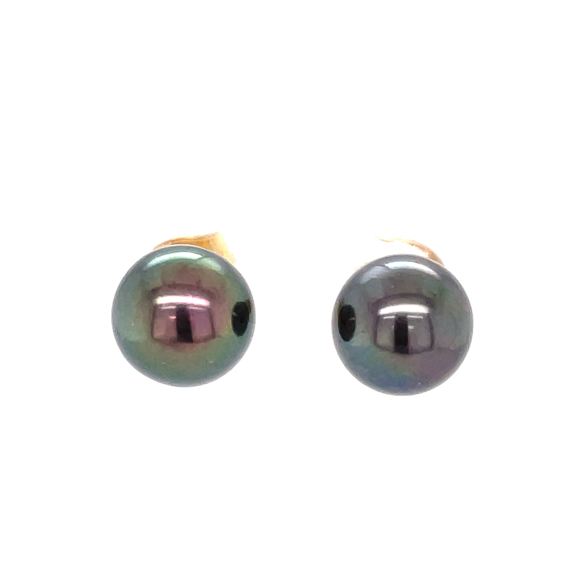 Dark Pearl 11mm 9ct Earrings