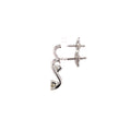 Drop Diamond Platinum Earrings