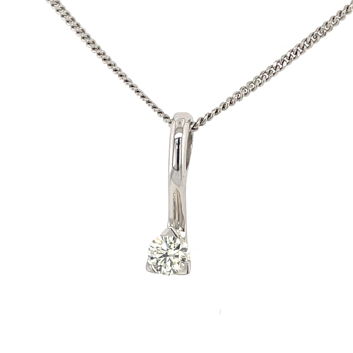 Platinum Diamond 0.37ct Pendant