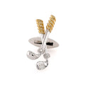 Gold Club Diamond 9ct Cufflinks