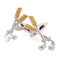Gold Club Diamond 9ct Cufflinks