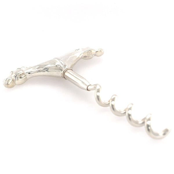Horse Head Silver Corkscrew