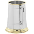 1 Pint Pewter and Brass Tankard