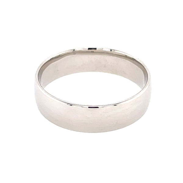 Platinum Plain 6mm Band