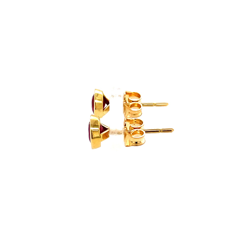 Ruby Stud 18ct Earrings