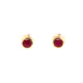 Ruby Stud 18ct Earrings