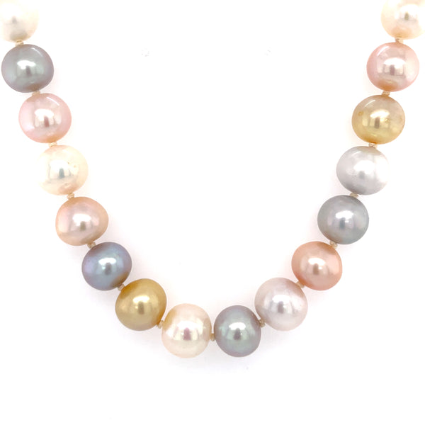 Single Row Coloured Fresh Water 18" Pearls