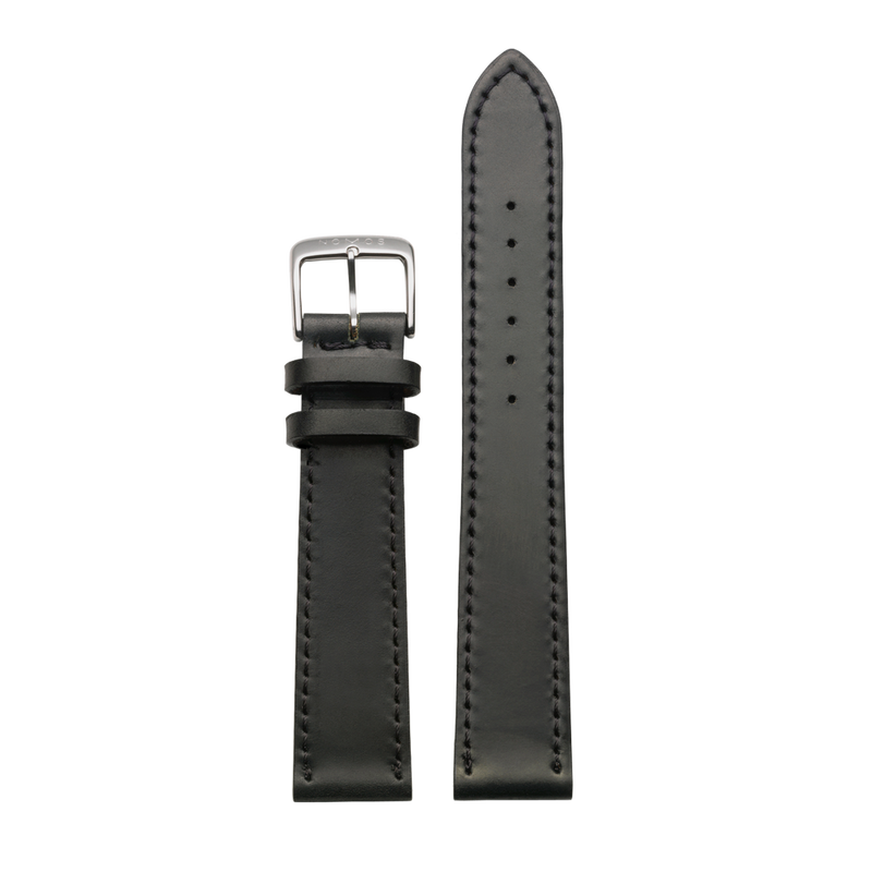 19mm Small Horween Genuine Shell Cordovan, Black