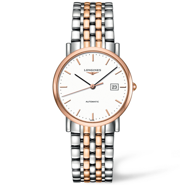 Longines Elegant Steel & Rose 34.5mm