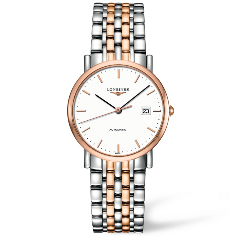 Longines Elegant Steel & Rose 34.5mm