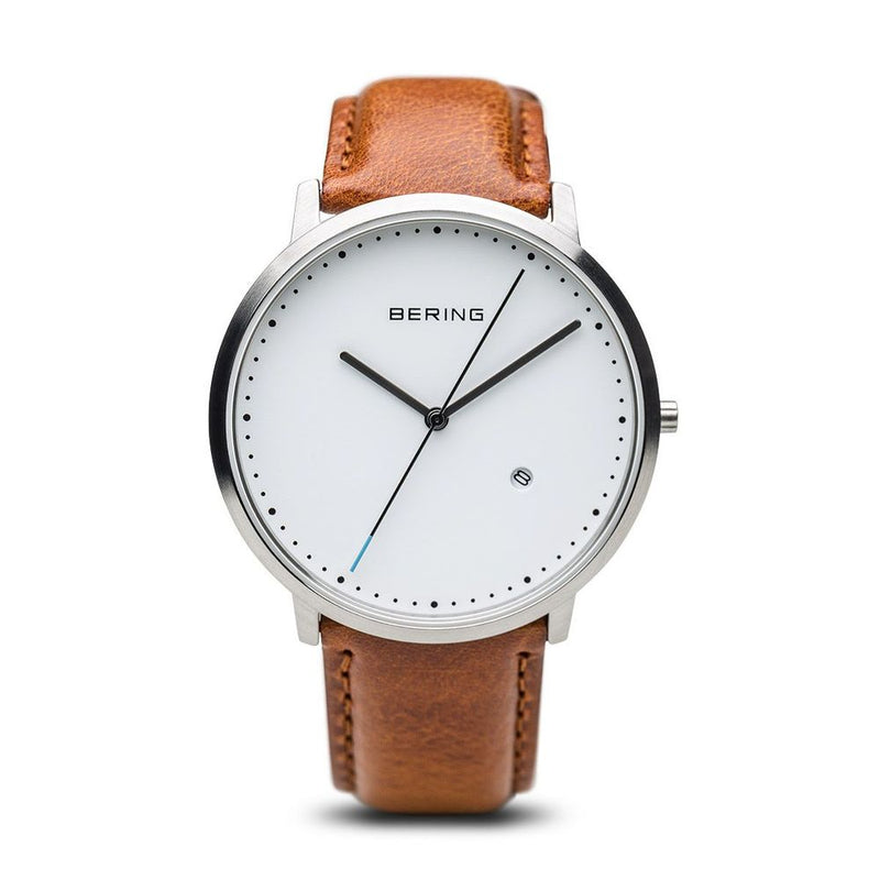Bering Classic Brushed Silver 39mm