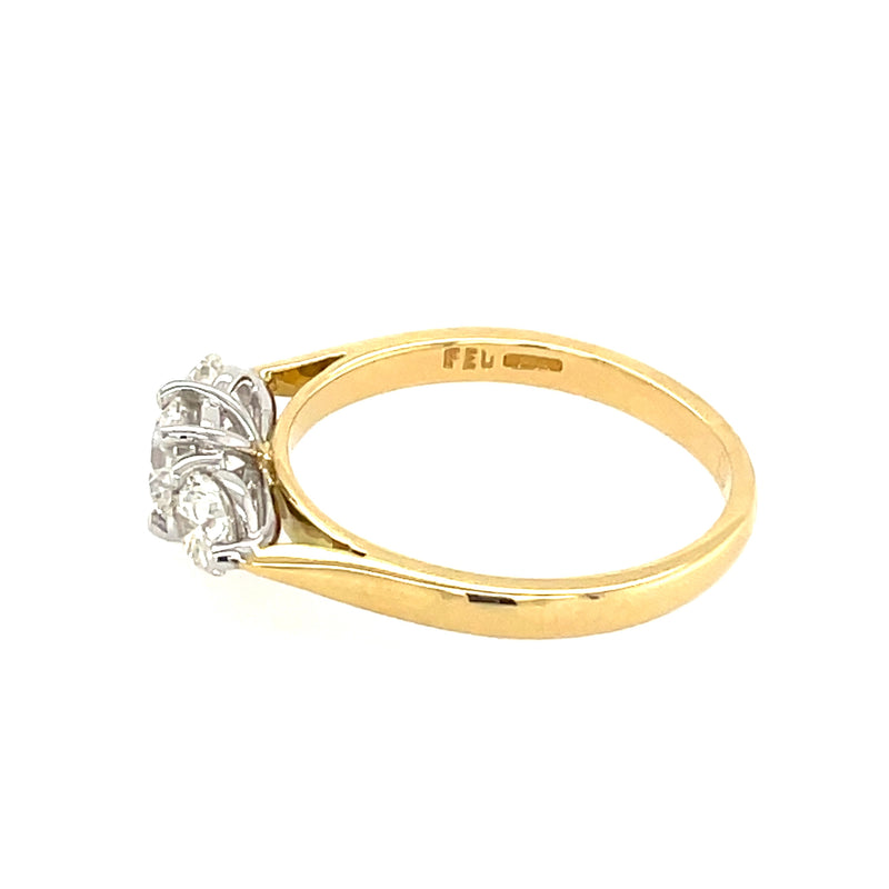 Diamond 3 Stone 18ct Ring