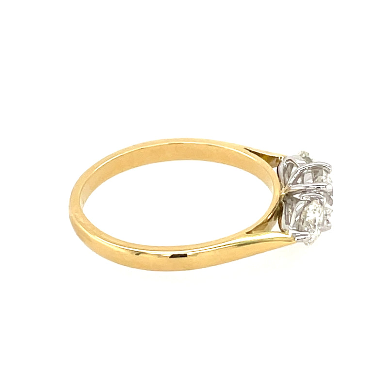 Diamond 3 Stone 18ct Ring