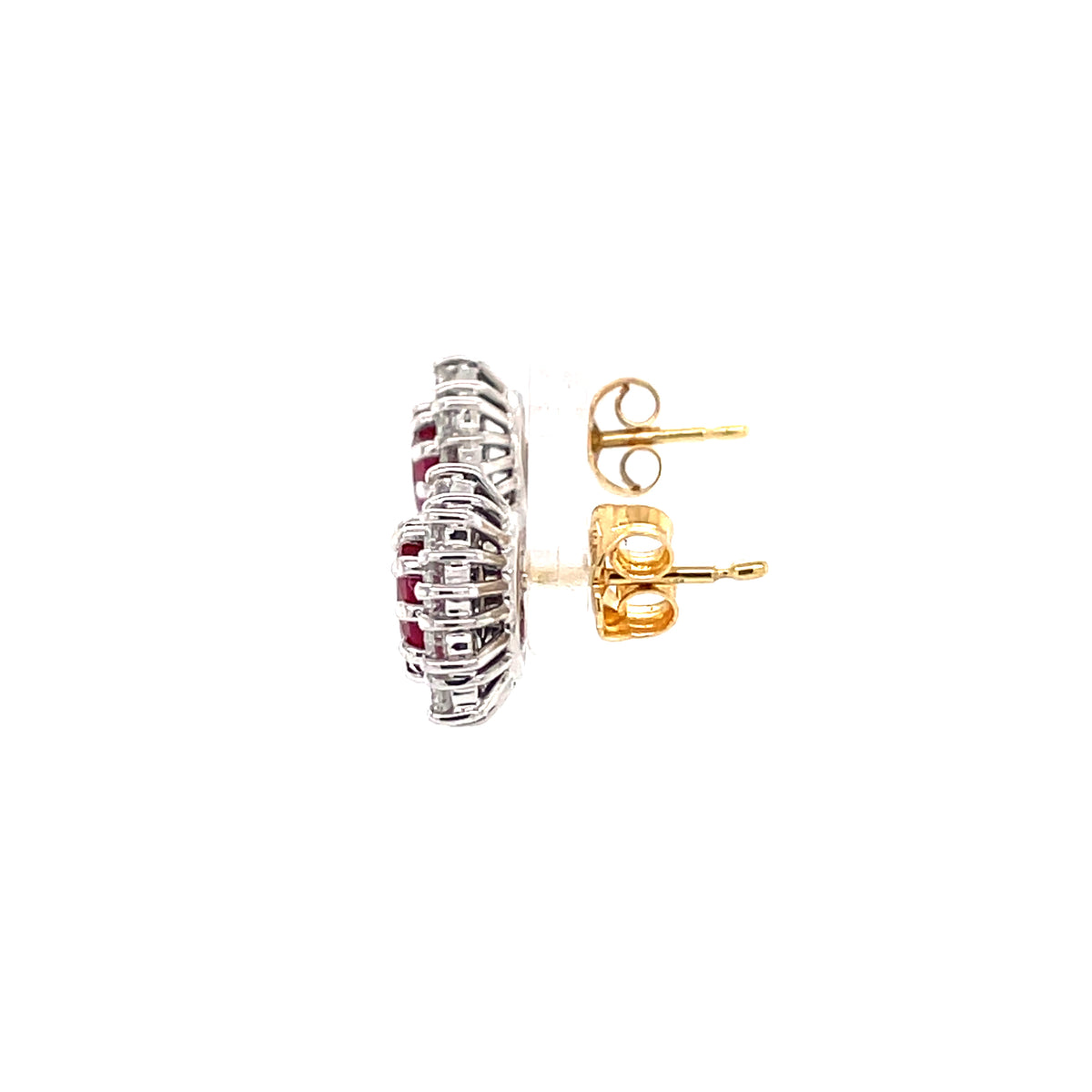 Ruby & Diamond 18ct Earrings