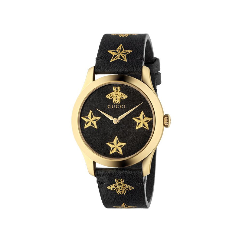 GUCCI G-Timeless Star & Bee Decor Watch 38mm